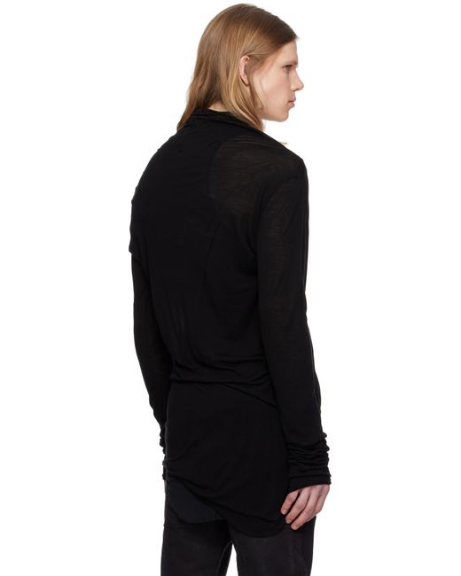 【関税込み】JULIUS ブラック Prayer 長袖Tシャツ JULIUSのブラック Prayer 長袖Tシャツがセール中