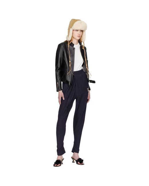 OPEN YY Black Leather Radius Motor Jacket