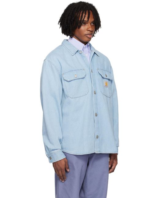 Carhartt Blue Harvey Denim Jacket for men