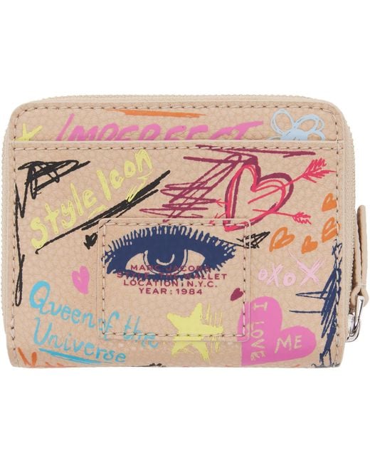 Marc Jacobs Multicolor 'The Punk Scribble Mini Compact' Wallet