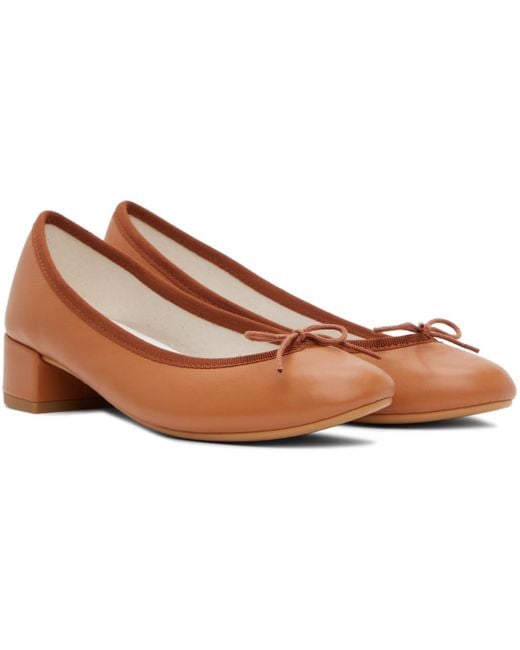 Repetto Black Tan Camille Ballerina Heels