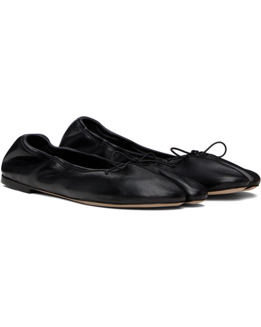 Christen Black Ssense Exclusive Tabi Stretch Ballerina Flats