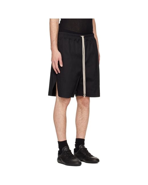 Rick Owens Black Tower Boxers Shorts for men