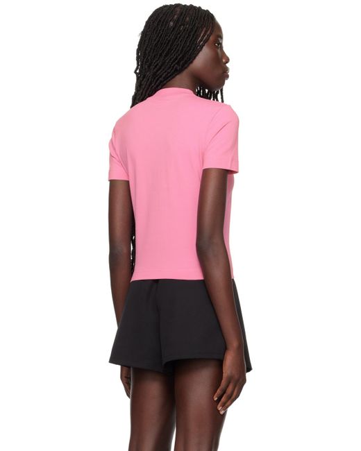 Jacquemus Pink Grosgrain Logo T-shirt