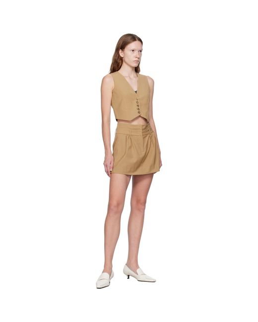 THE GARMENT Natural Pisa Miniskirt