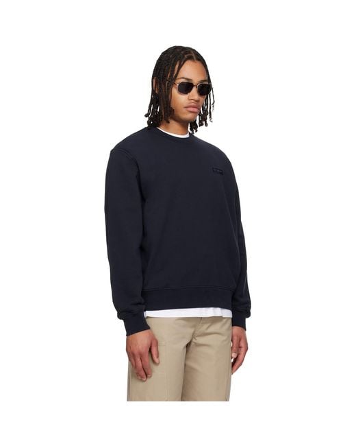 Givenchy Blue Paris' Gros Grain Sweatshirt for men