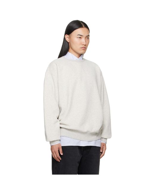 Maison Margiela White 4-Stitch Sweatshirt for men