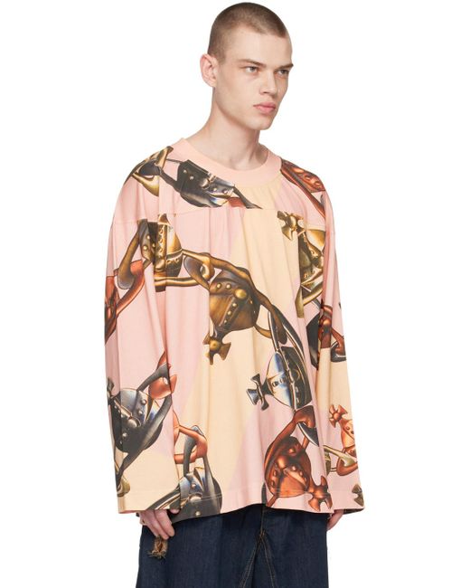 Vivienne Westwood Pink Fresh Long Sleeve T-shirt for men