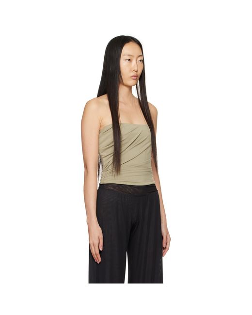 Miaou Black Khaki Alisha Corset