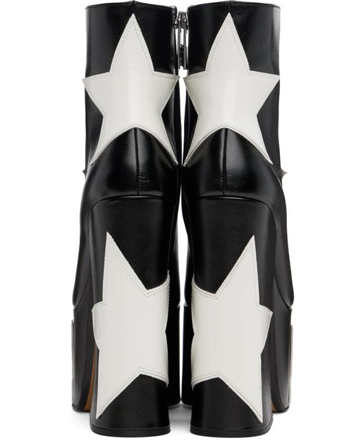Marc Jacobs Black 'The Star Patchwork Kiki Platform' Boots