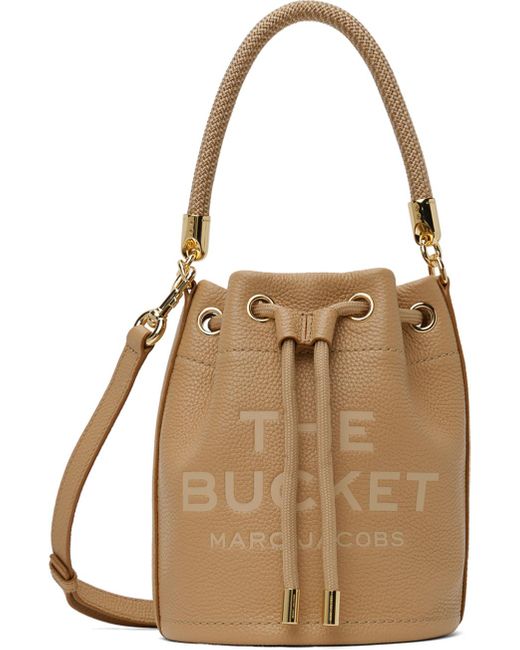Marc Jacobs Natural Beige 'the Leather Bucket' Bag