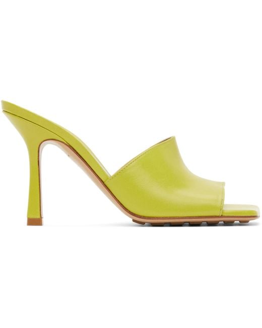 Bottega Veneta Black Stretch Heeled Sandals