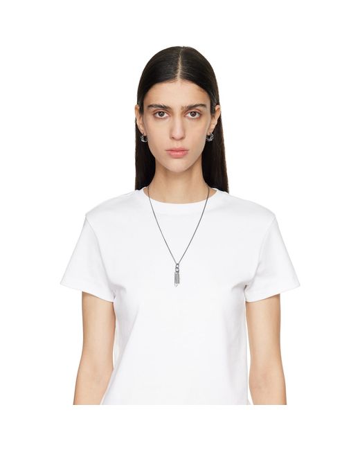 MM6 by Maison Margiela Black Chain Earrings