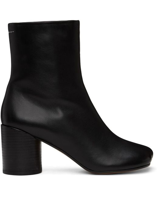 MM6 by Maison Margiela Anatomic Boots in Black | Lyst