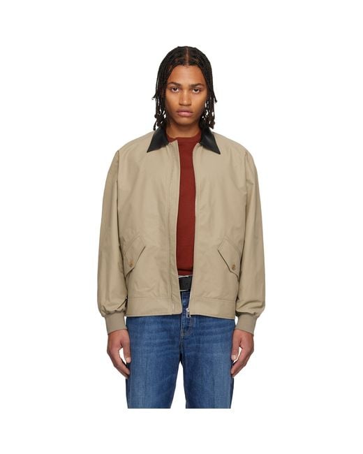 Givenchy Blue Khaki Harrington Jacket for men