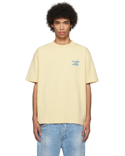 T-shirt 'le t-shirt slogan' jaune Drole de Monsieur pour homme en coloris Blue