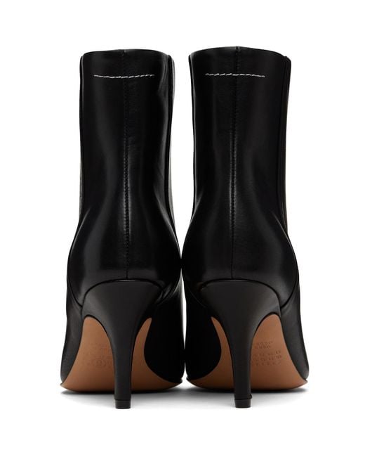 MM6 by Maison Margiela Black Architype Ankle Boots