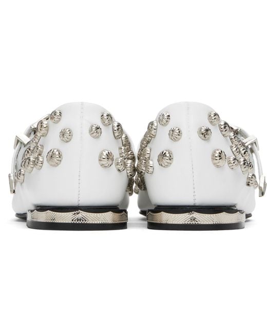 Toga Black Polido Ballerina Flats