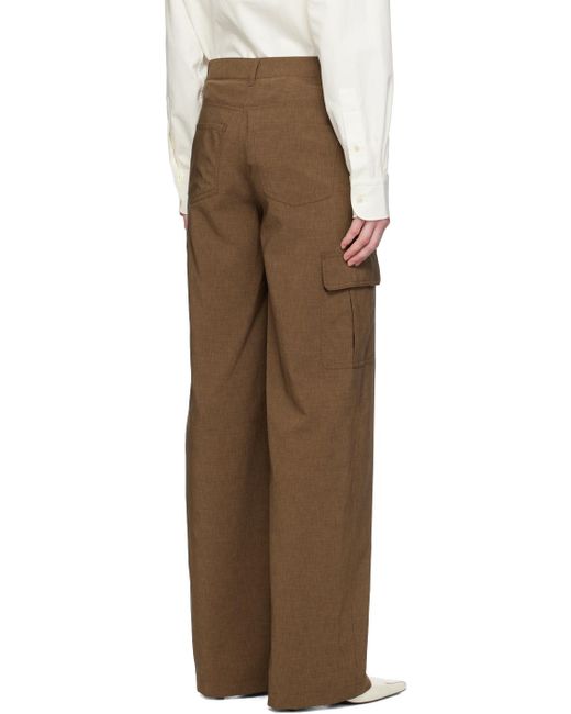 Theory Multicolor Brown Six-pocket Cargo Pants
