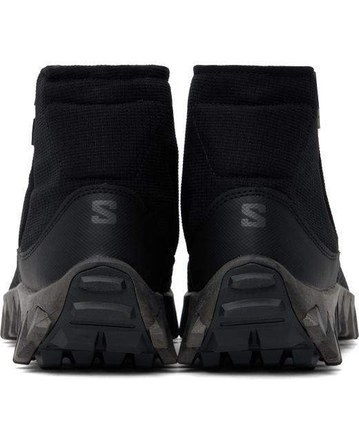 Salomon Black Snowclog Mid Sneakers for men