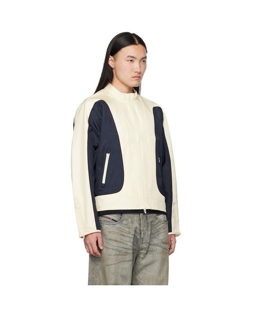 DIESEL Black Off- & J-Blink-Wrd Jacket for men