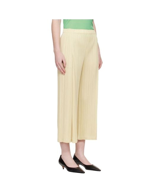 Pleats Please Issey Miyake Natural Monthly Colors December Trousers