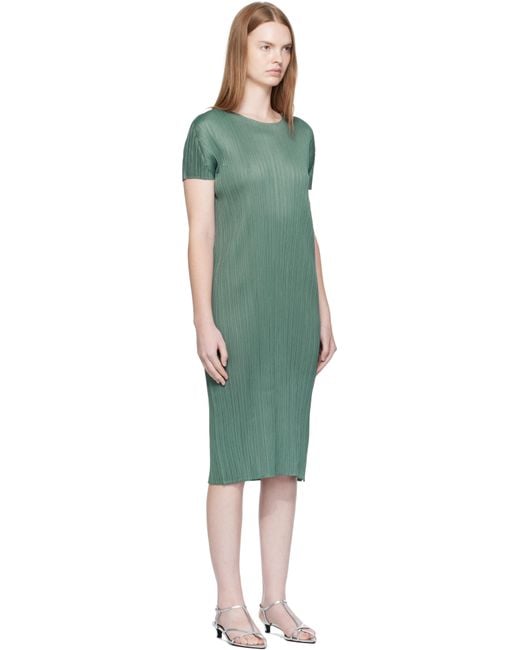 Pleats Please Issey Miyake Black Monthly Colors June Midi Dress