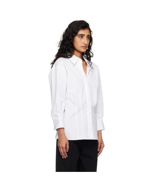 Givenchy White Slashed Poplin Shirt