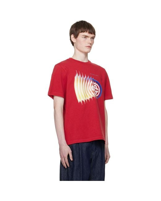 Casablanca Red Organic Cotton Classic T-S for men
