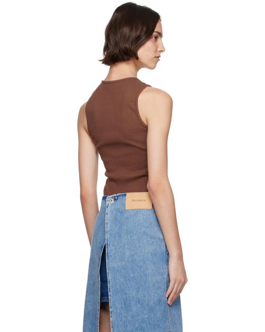 J.W. Anderson ブラウン Buttoned トップス Blue