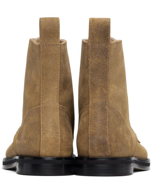 J.W. Anderson Brown Tan Loafer Boots