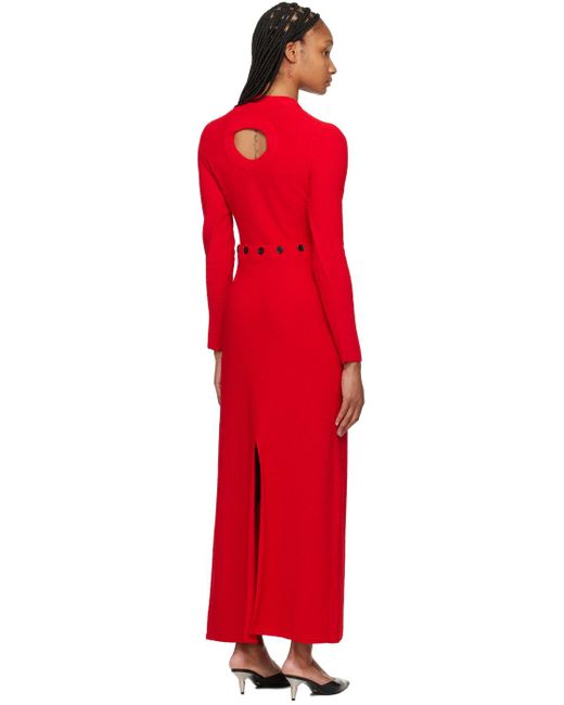 Proenza Schouler Red Lara Maxi Dress