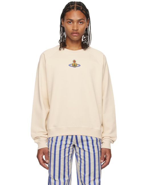 Vivienne Westwood Multicolor Beige Embroidered Sweatshirt for men