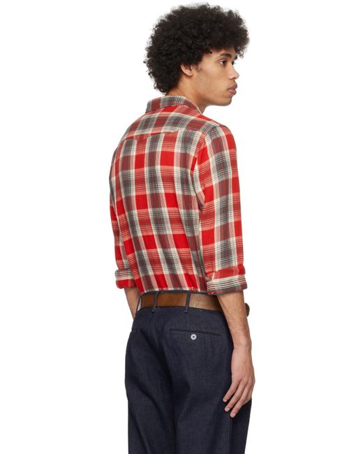 RRL Red Slim-fit Shirt for men
