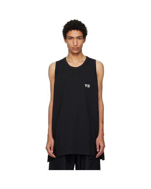 Y-3 Black Elegant Basketball Jersey Tank Top for men