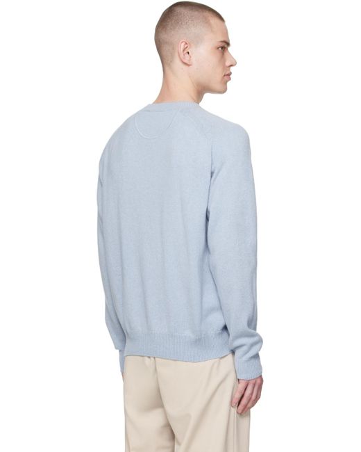 Commission Blue Cutout Sweater for men