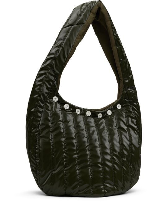 Omar Afridi Ssense Exclusive Khaki Quilted Lidia Tote in Black for 