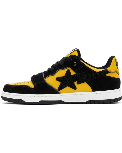 A Bathing Ape Black Sk8 Sta #2 Sneakers for men