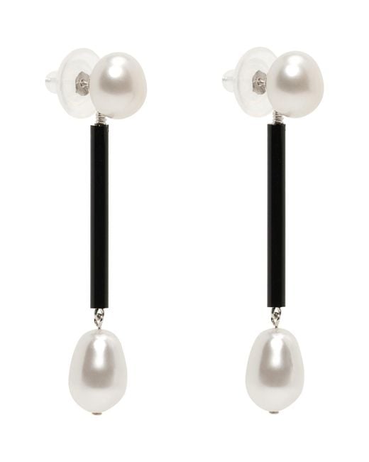 Sophie Buhai White Small Osiris Pearl Earrings