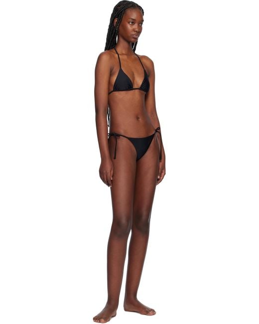Matteau Black String Bikini Bottom