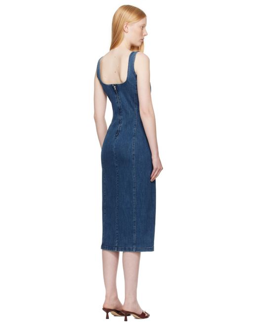 Rag & Bone ネイビー Athena デニム ミディアムワンピース Black