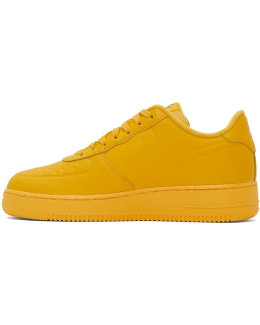 Nike Black Yellow Air Force 1 '07 Pro-tech Sneakers for men