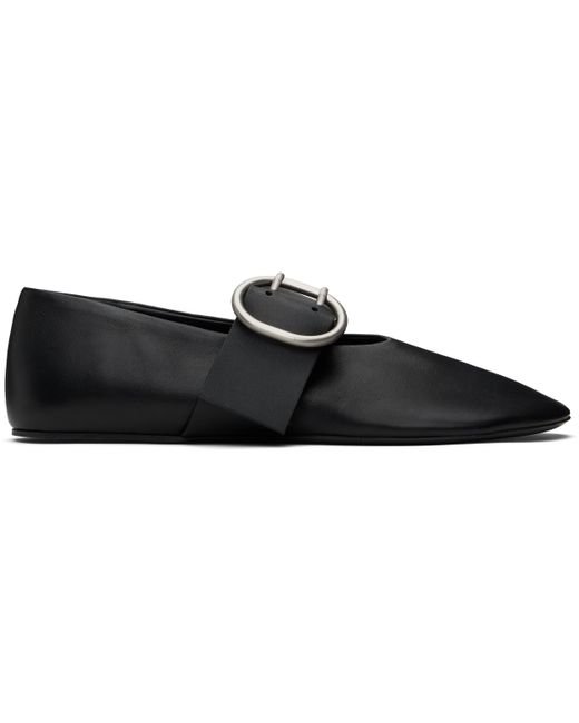 【関税＆送料込み】Jil Sander Buckle Ballet Flats Jil Sander Leather Buckled Ballet Flats | Harrods US