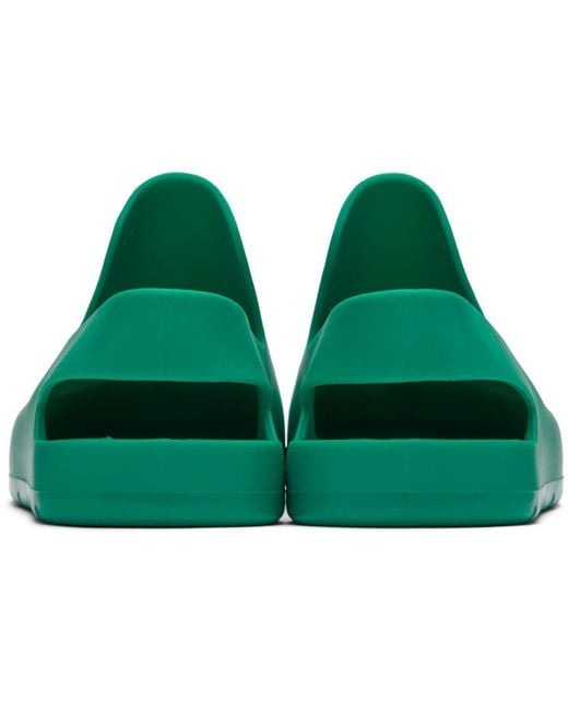 Bottega Veneta Green Puddle Loafers