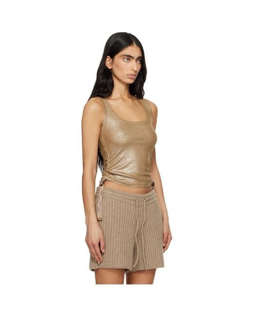 Burberry Orange Festival Viscose Tank Top
