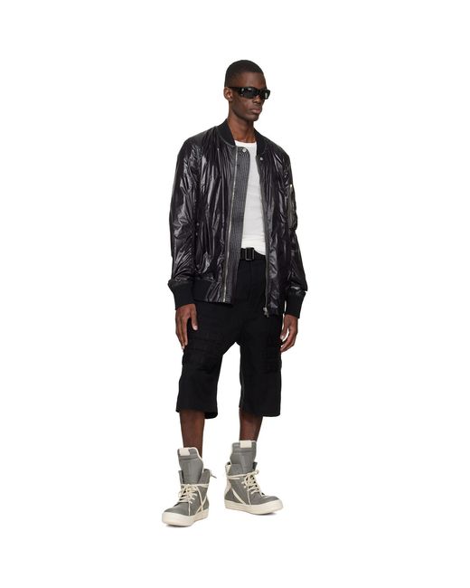 Rick Owens Temple Geobasket Sneakers in Gray for Men | Lyst