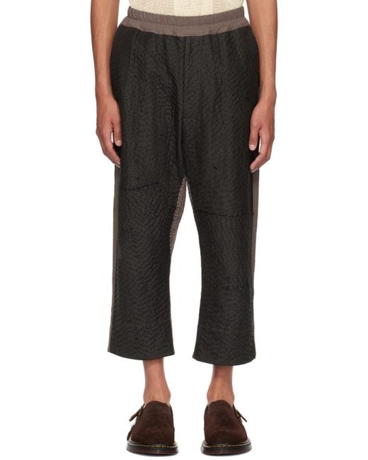 By Walid Black Gerald Trousers for men