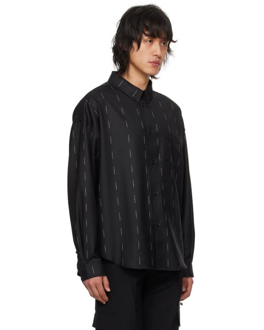 Givenchy Black Jacquard Shirt for men