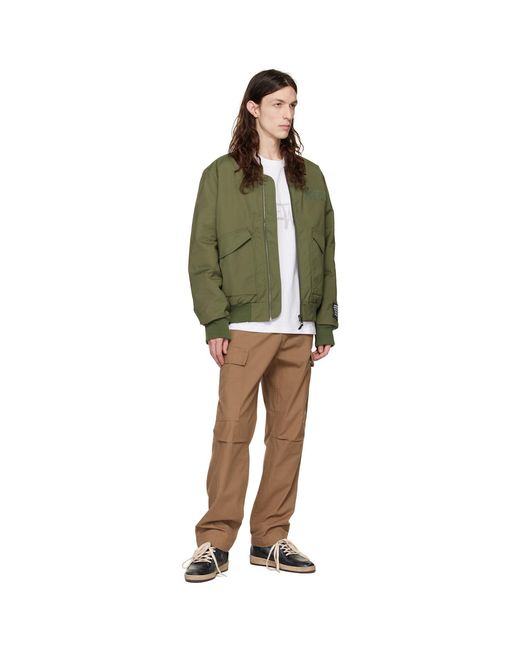 Ksubi Green Ssense Exclusive Royalty Bomber Jacket for men