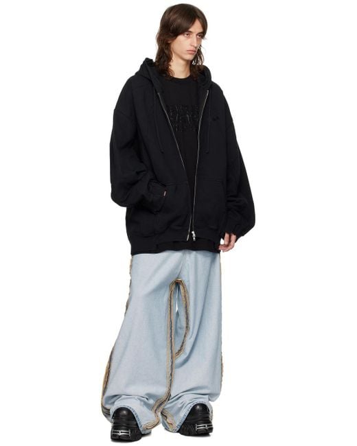VETEMENTS 23SS CUT-UP ZIP-UP HOODIE
